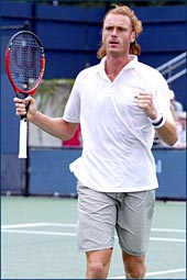 Dick tijdens US Open